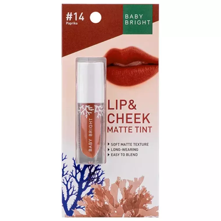 Baby Bright Lip & Cheek Matte Tint #14 Paprika (2.4gm)
