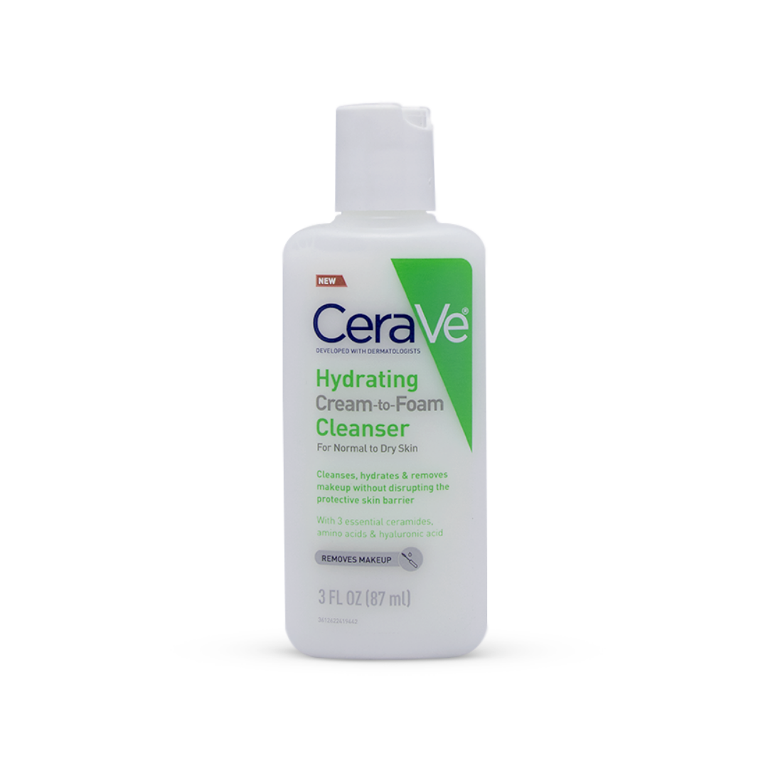 Cerave Hydrating Cream-to-Foam Cleanser For Normal to Dry Skin 87ml