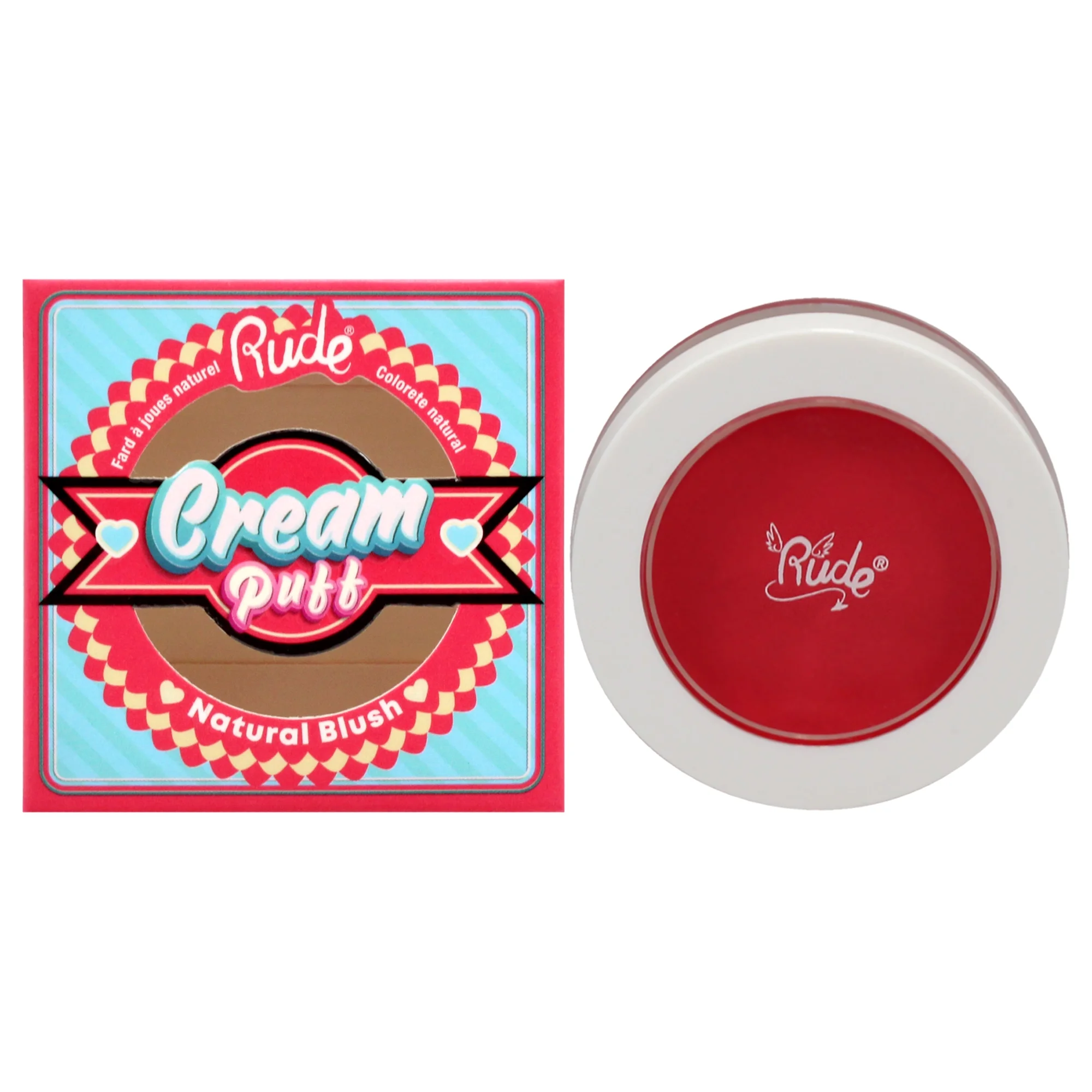 Rude Cosmetics Cream Puff Natural Blush - CAKE POP (6g)