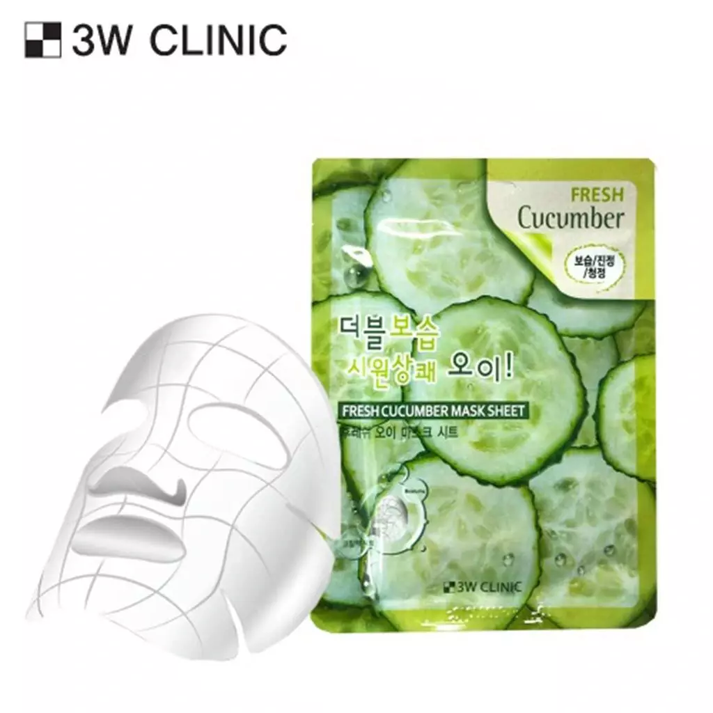 Purchase worth 150 QAR of 3W Clinic Fresh Cucumber Mask Sheet get this gift