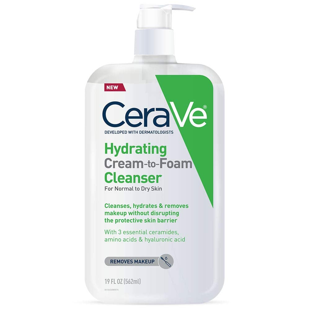 Cerave Hydrating Cream-to-Foam Cleanser For Normal to Dry Skin 473ml