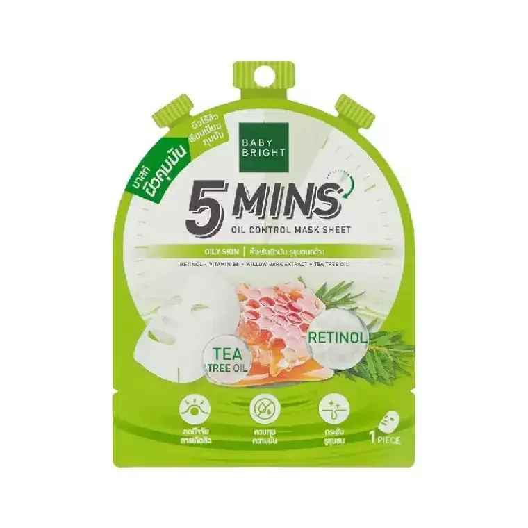 Baby Bright 5 Mins Oil Control Mask Sheet (18gm)