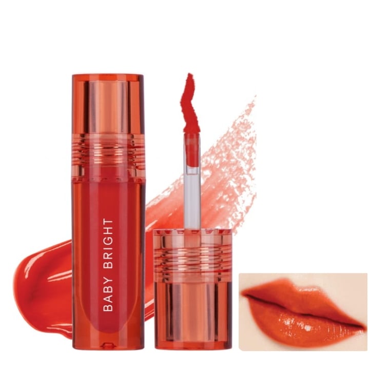 Baby Bright Lip & Cheek Peach Glow Tint #05 Orange Peach (2.4g)