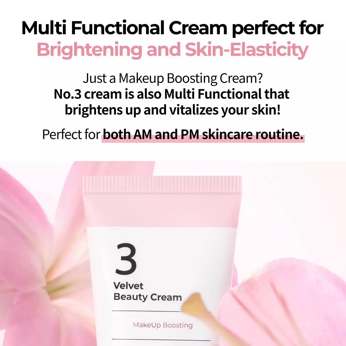 Numbuzin No.3 Velvet Beauty Cream (60ml)(Exp-2026-07-18)