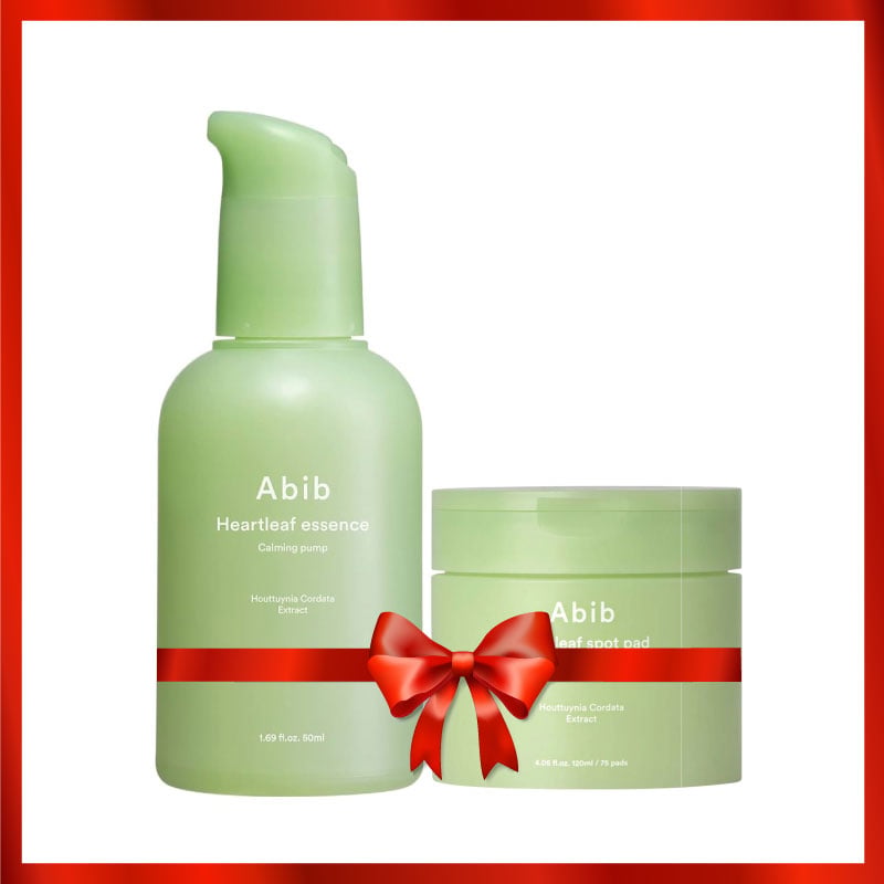 Abib Heartleaf Duo [ Abib Heartleaf Essence Calming Pump + Abib Heartleaf Spot Pad Calming Touch ]