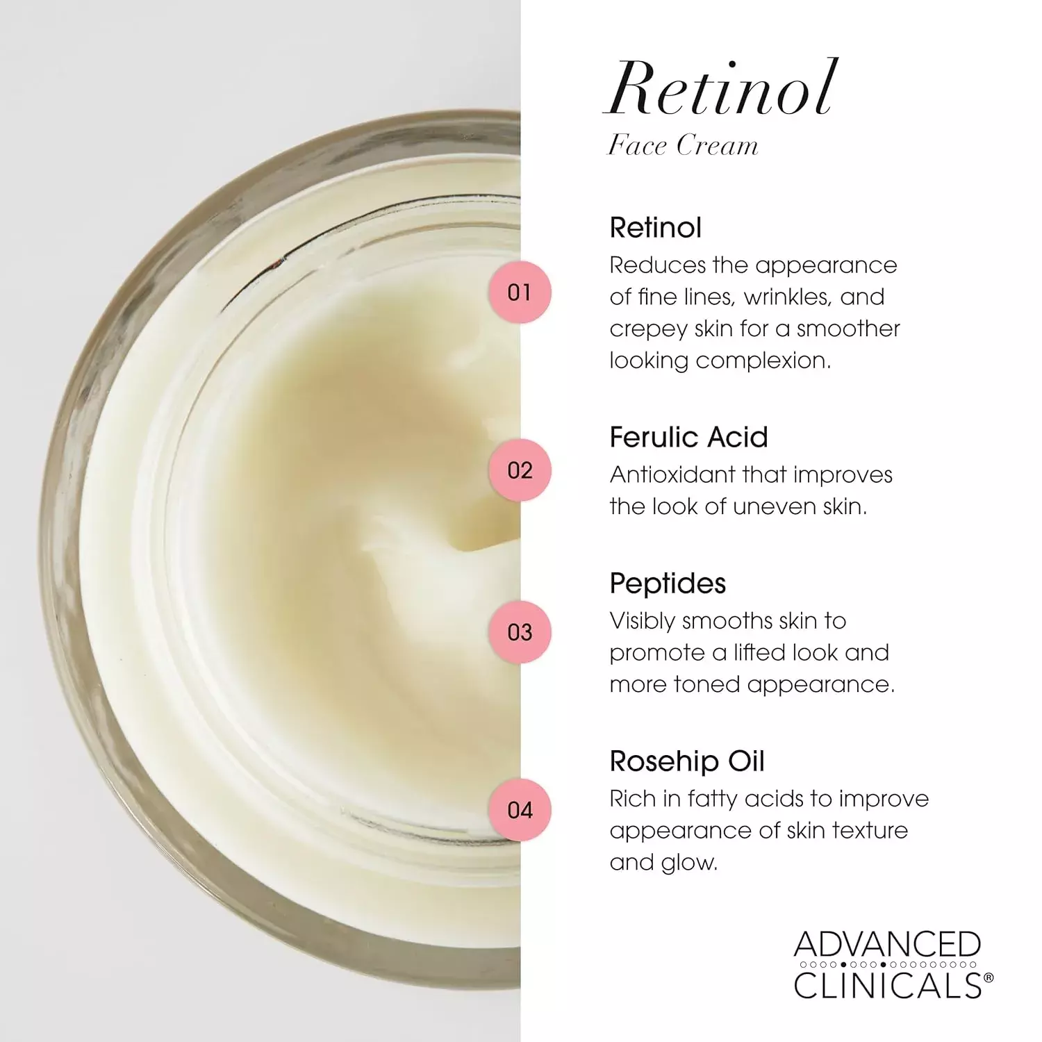 Advanced Clinicals Encapsulated Retinol Face Cream