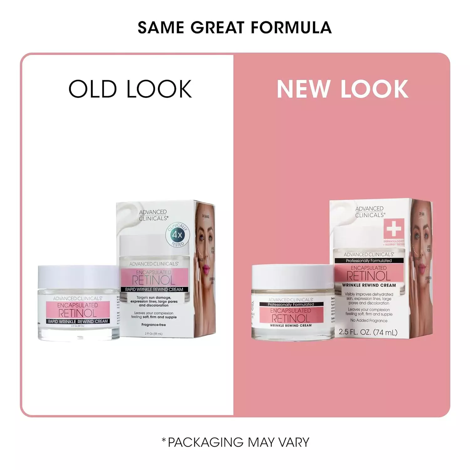 Advanced Clinicals Encapsulated Retinol Face Cream