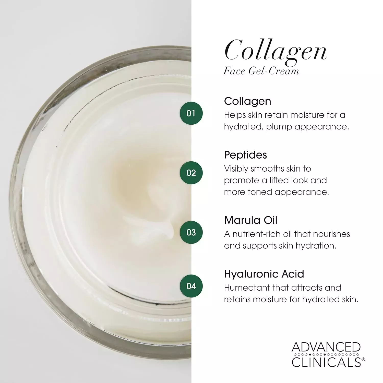 Advanced Clinicals Plant Based Collagen Multi-Lift Moisturizer