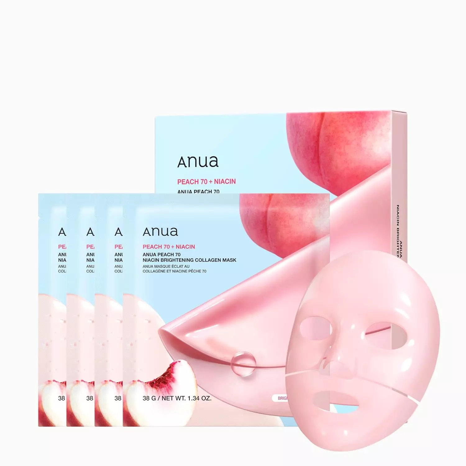 Anua Peach 70 Niacin Brightening Collagen Mask (38g)