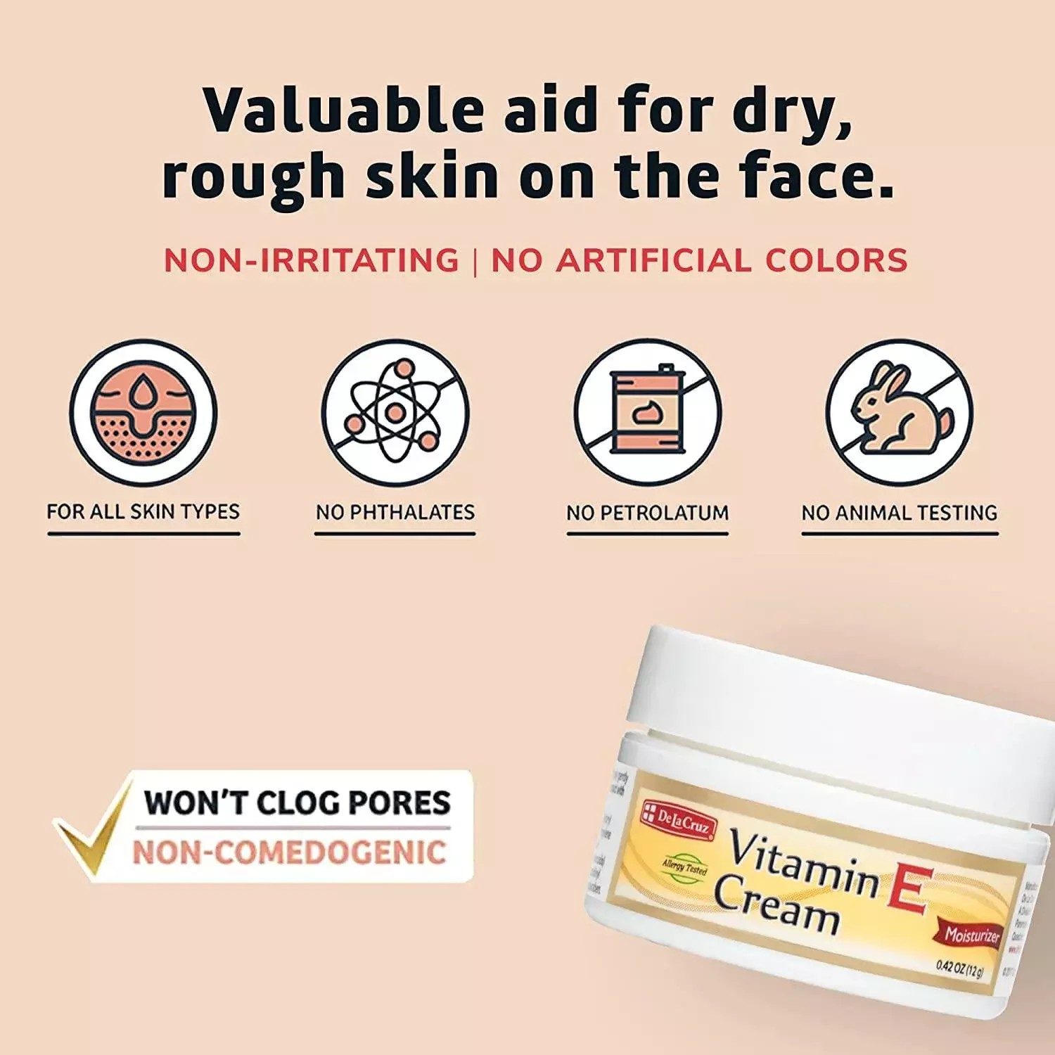 De La Cruz Vitamin E Cream (12g)