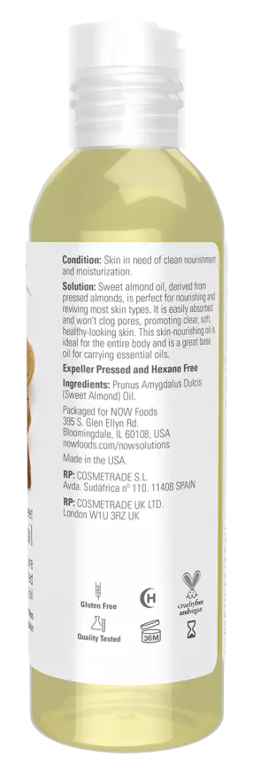 Now Foods Sweet Almond Oil (118ml)