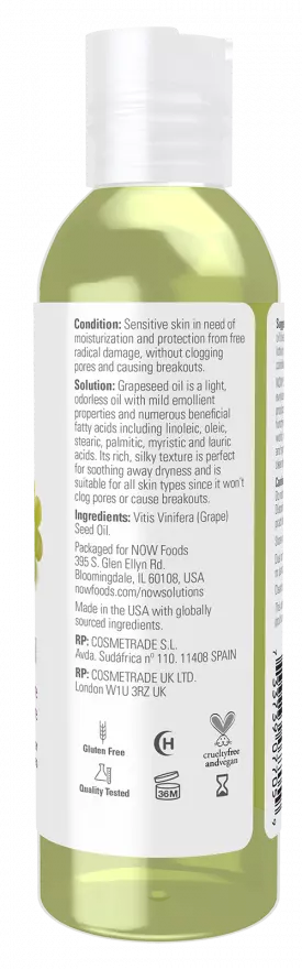 Now Foods Grapeseed Oil (118ml)