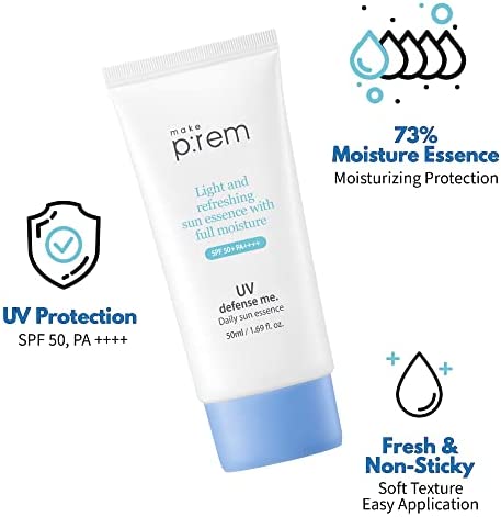 Make p:rem UV Defense Me. Daily Sun Essence SPF 50+ PA++++