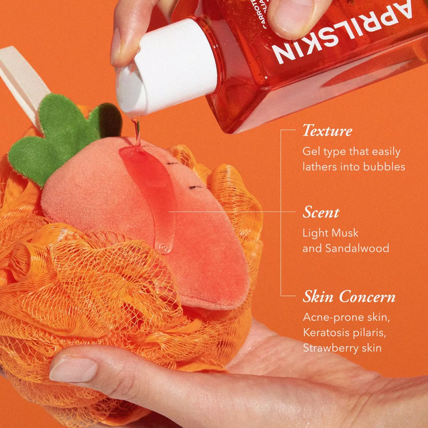 April Skin Carrotene IPMP Exfoliating Body Wash (300ML)(Exp-2026-11-12)