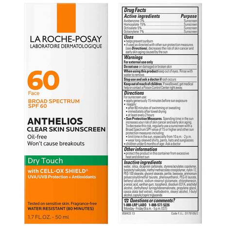 La Roche Posay Anthelios Clear Skin Oil-Free Sunscreen SPF 60