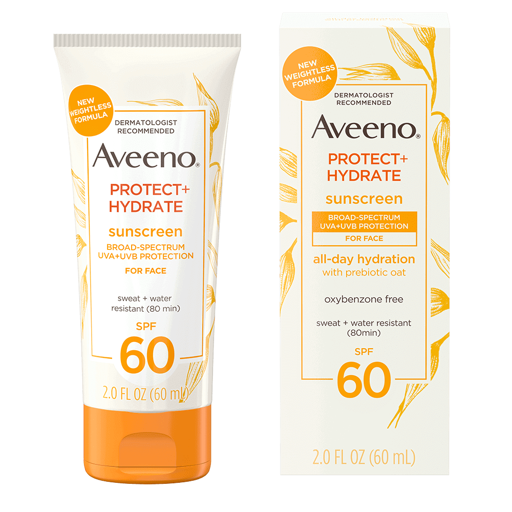 Aveeno Protect + Hydrate Sunscreen Broad Spectrum Face Lotion SPF 60 (60ml)