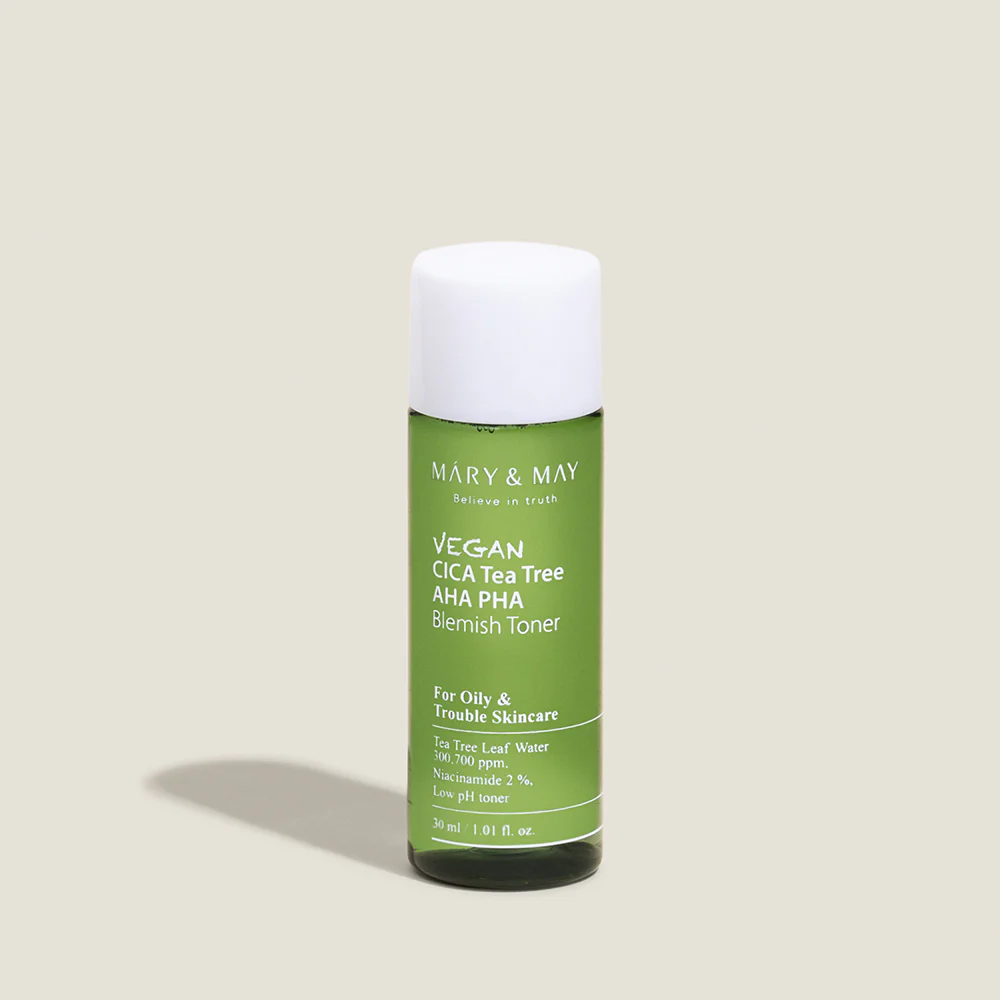 Mary&May Vegan CICA Tea Tree AHA PHA Blemish Toner