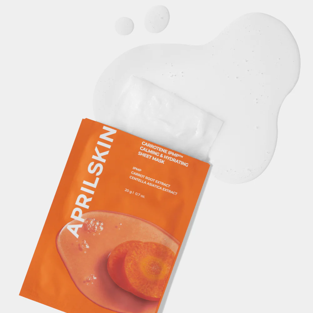 The AprilSkin Carrotene IPMP™ Calming & Hydrating Sheet Mask