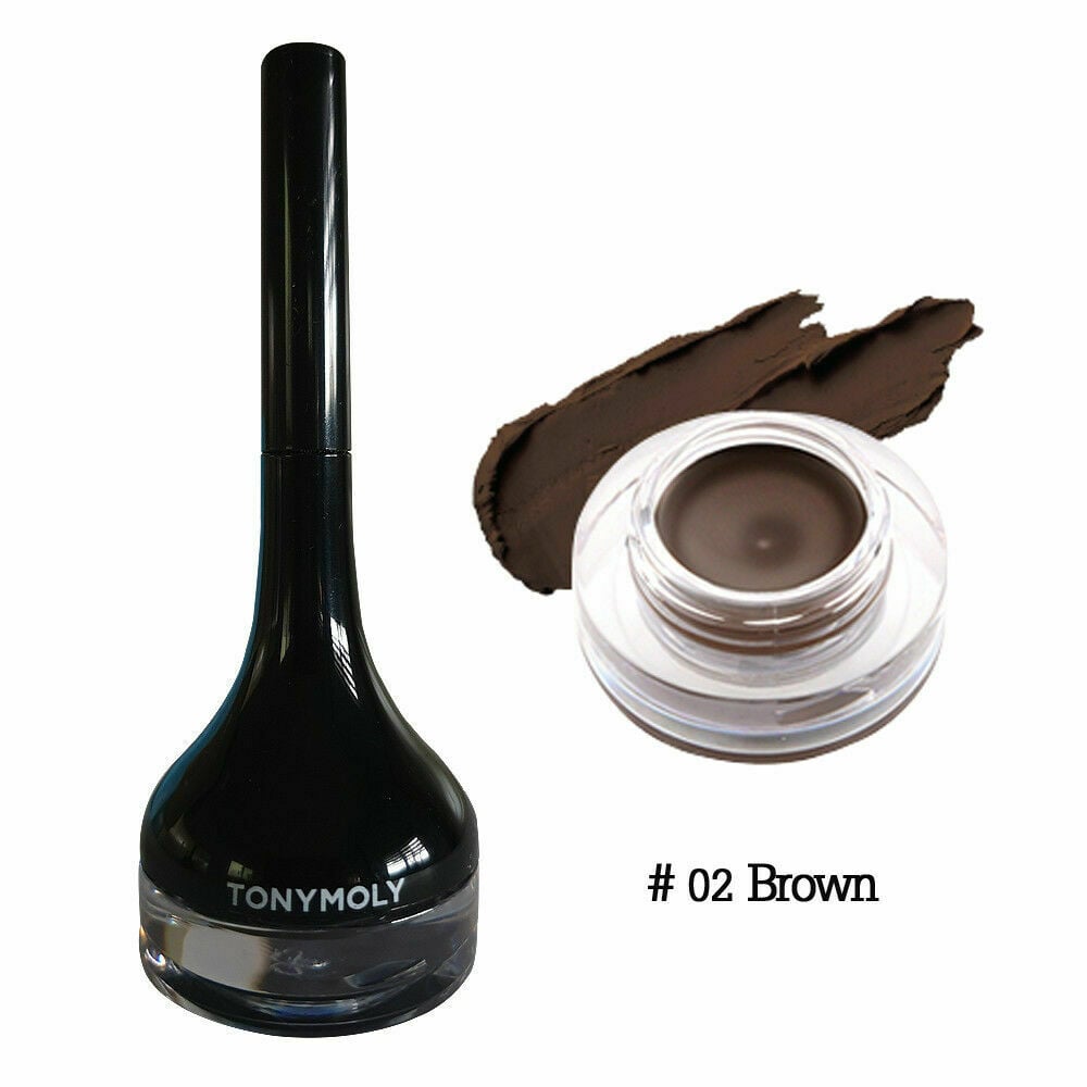 Tonymoly Back Gel Eyeliner Long Brush #2 BROWN