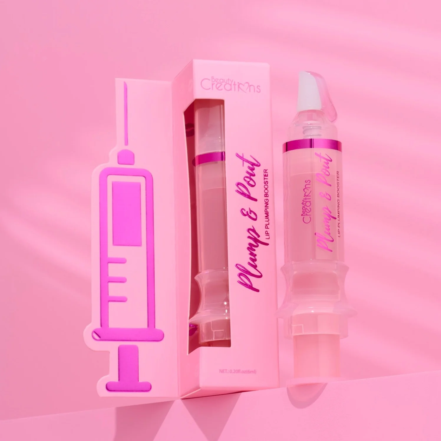 Beauty Creations Plump & Pout Gloss - PINK LEMONADE (6ml)
