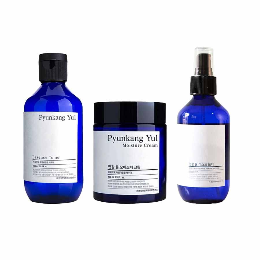 Pyunkang Yul Essence Toner + Mist Toner + Moisture Cream Bundle Set