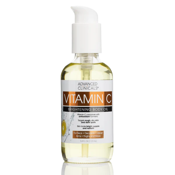 Advanced Clinicals Vitamin C Body Oil 3.8 fl oz (112 mL) product package