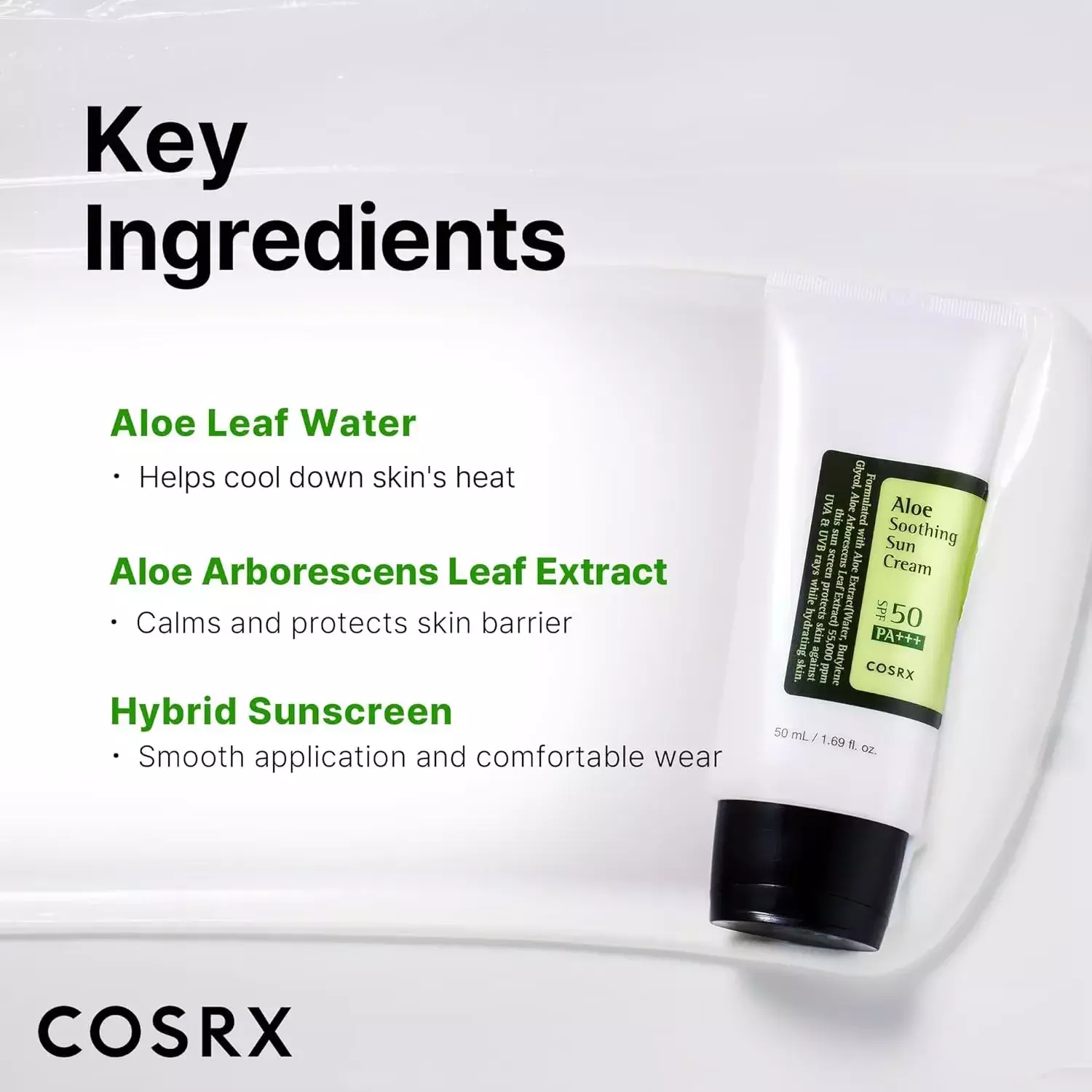 Cosrx Aloe Soothing Sun Cream SPF50+ PA+++