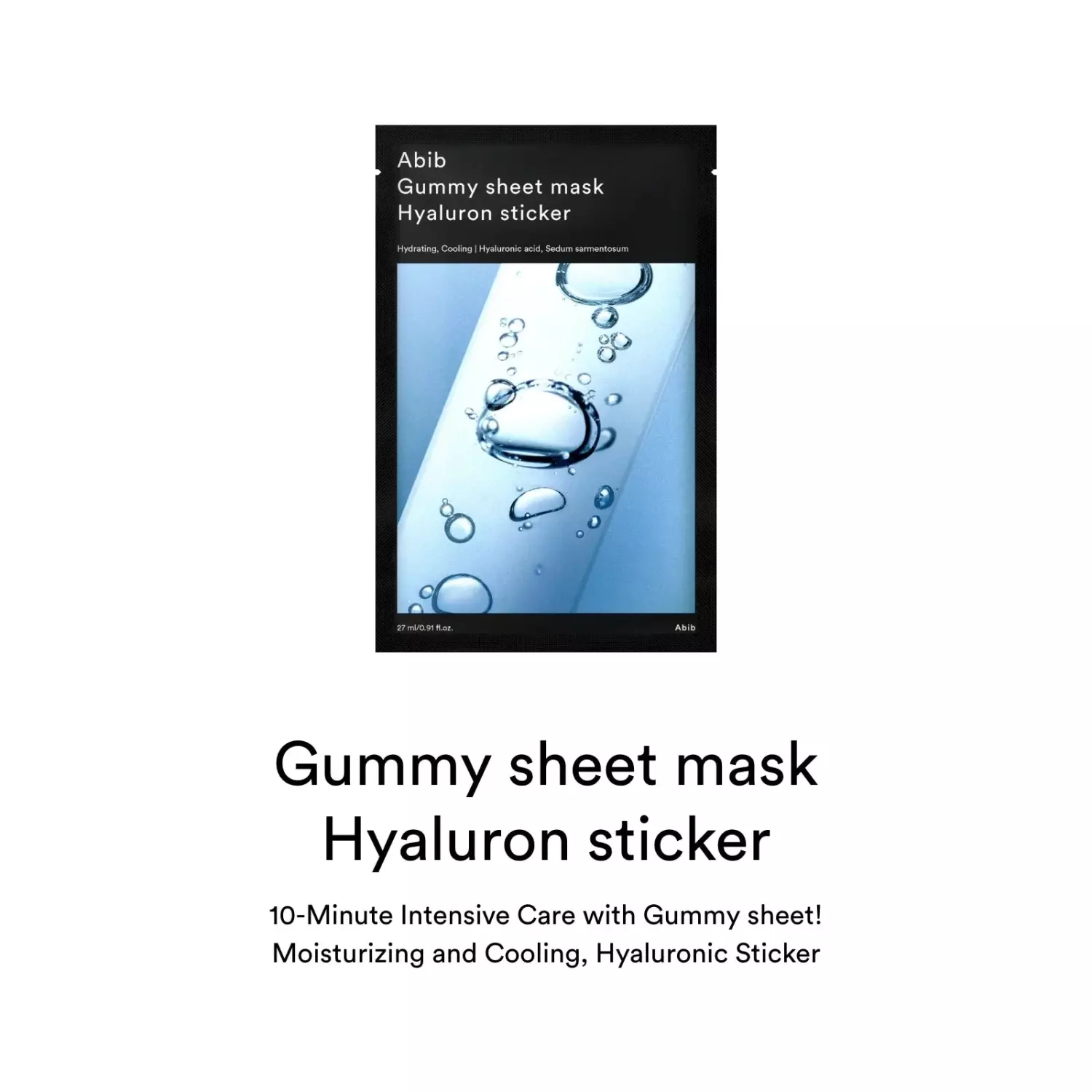 Abib Gummy Sheet Mask Sedum Hyaluron Sticker 27ML