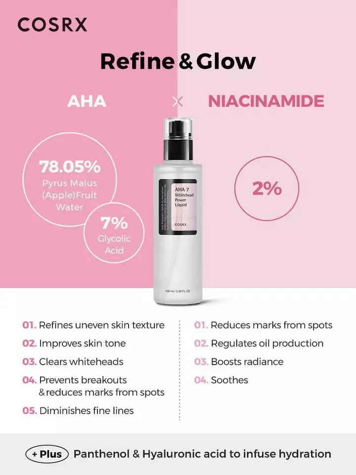Cosrx AHA 7 Whitehead Power Liquid (100ml)(exp=2026-07-12)