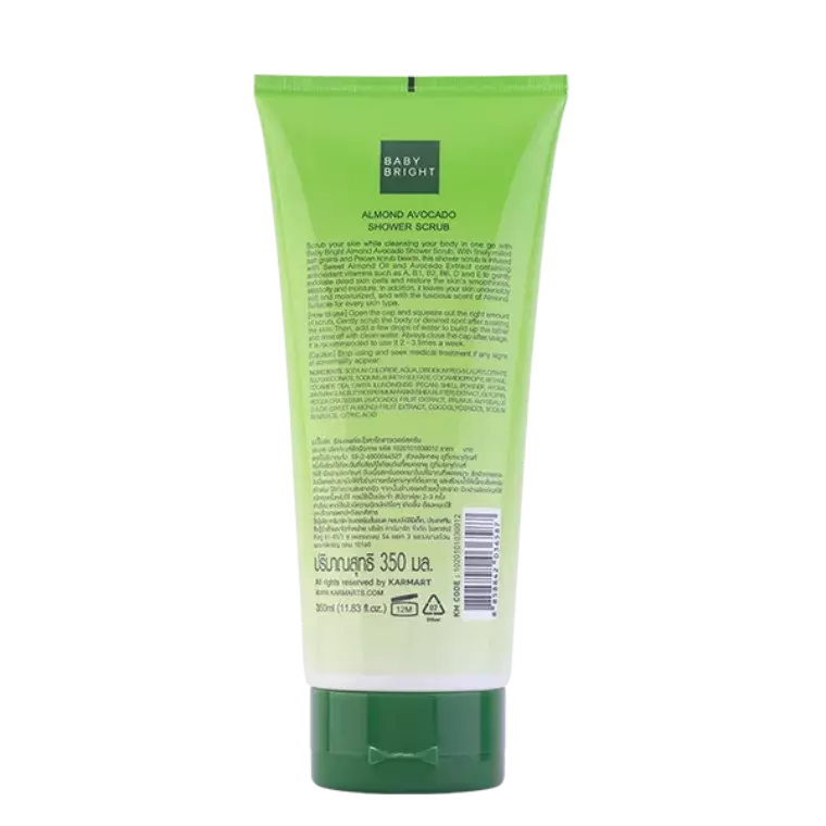 Baby Bright Almond Avocado Shower Scrub (350ml)