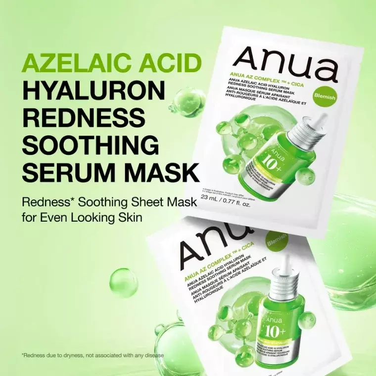 Anua Azelaic Acid Hyaluron Redness Soothing Serum Mask (23ml)