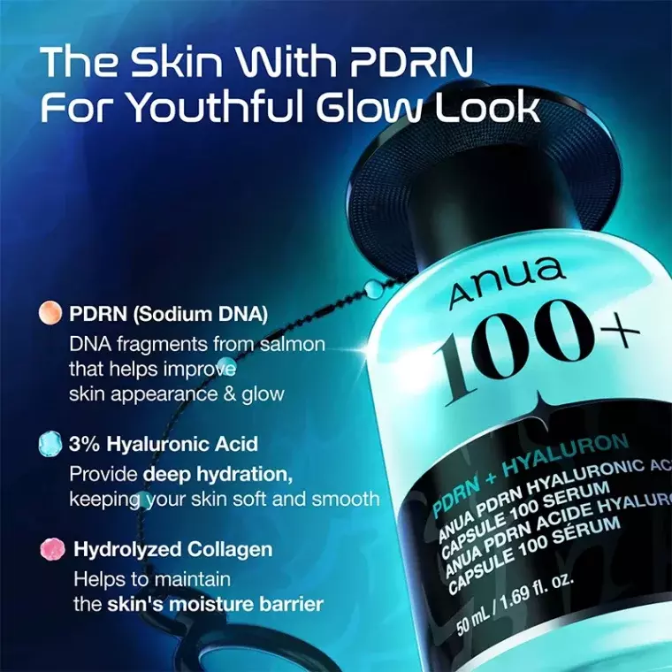 Anua PDRN Hyaluronic Acid Capsule 100 Serum (50ml)