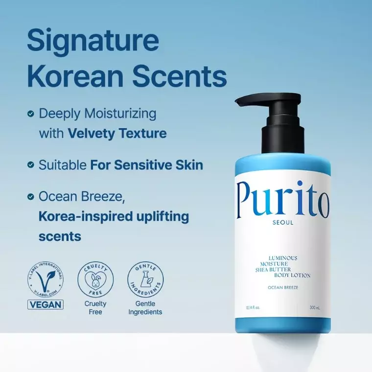 Purito Luminous Moisture Shea Butter Body Lotion (300ml)