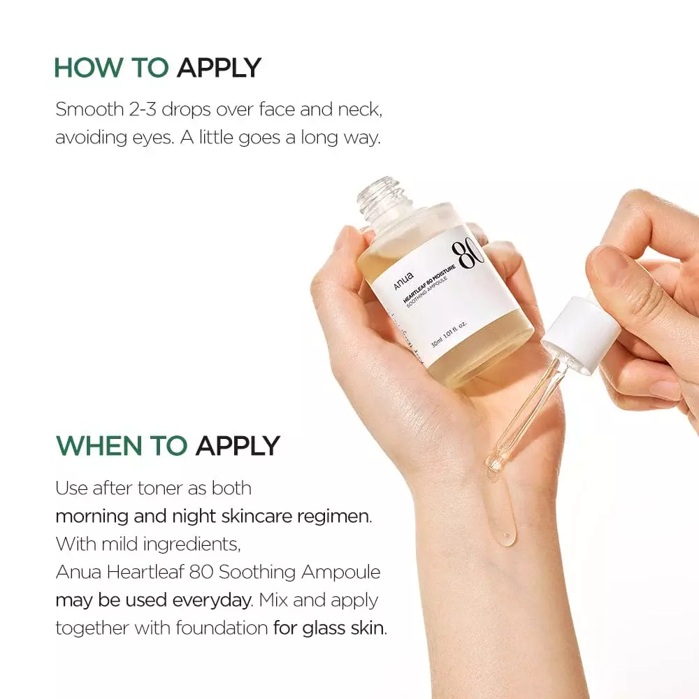 Anua Heartleaf 80% Moisture Soothing Ampoule (30ml)