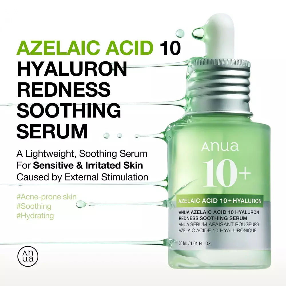 Anua Azelaic Acid 10 Hyaluron Redness Soothing Serum (30ml)