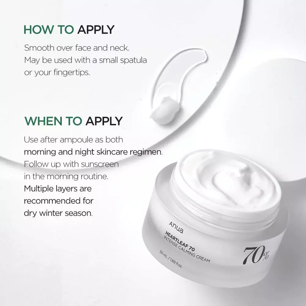 Anua Heartleaf 70% Intense Calming Cream (50ml)