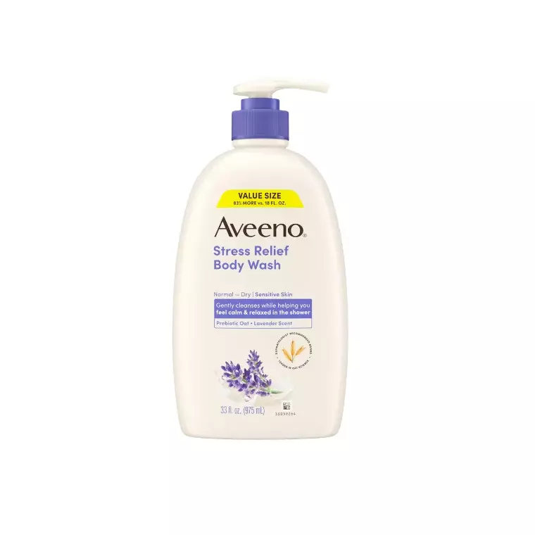 Aveeno Stress Relief Body Wash with Lavender (975ml)