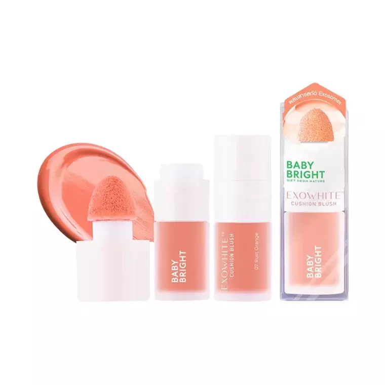 Baby Bright Exowhite Cushion Blush #07 Rust Orange (5ml)