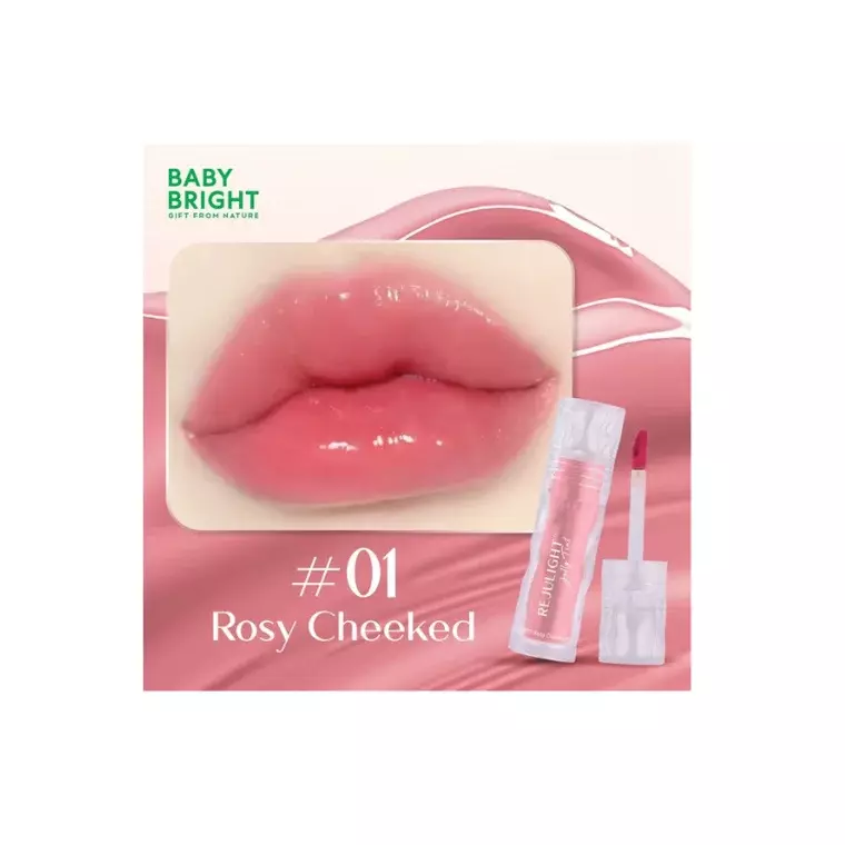 Baby Bright Rejulight Jelly Lip Tint #01 Rosy Cheeked (3gm)