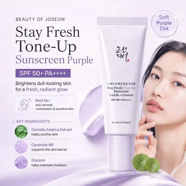 Beauty of Joseon Stay Fresh Tone-Up Sunscreen Purple (50ml)