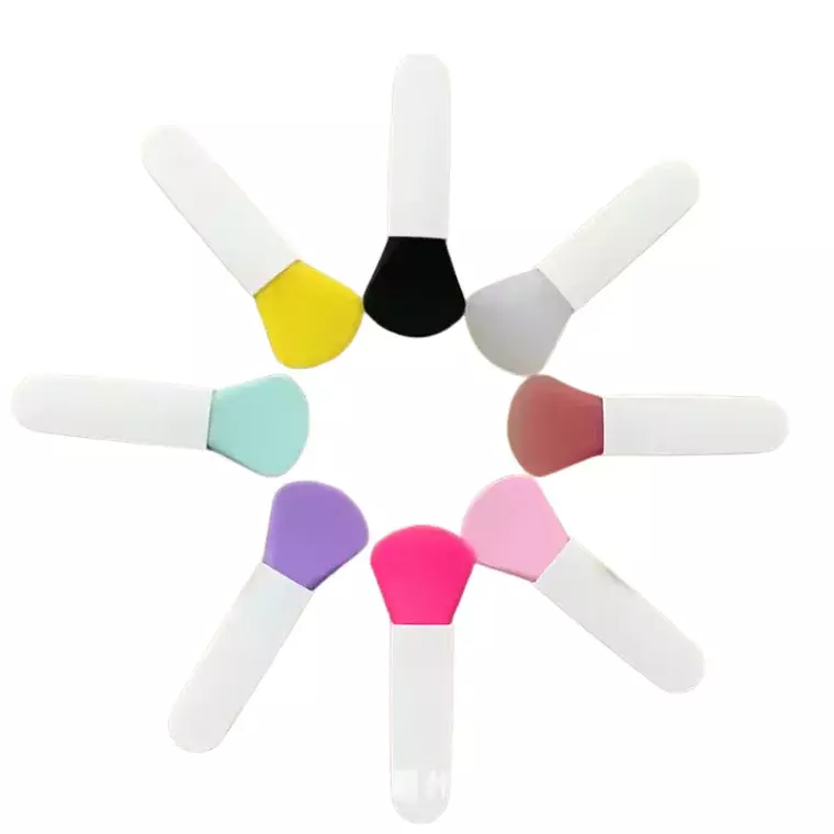 Blink Short Handle Silicone Flat Makeup Brush -Yellow