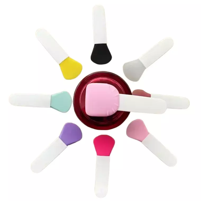 Blink Short Handle Silicone Flat Makeup Brush -Yellow