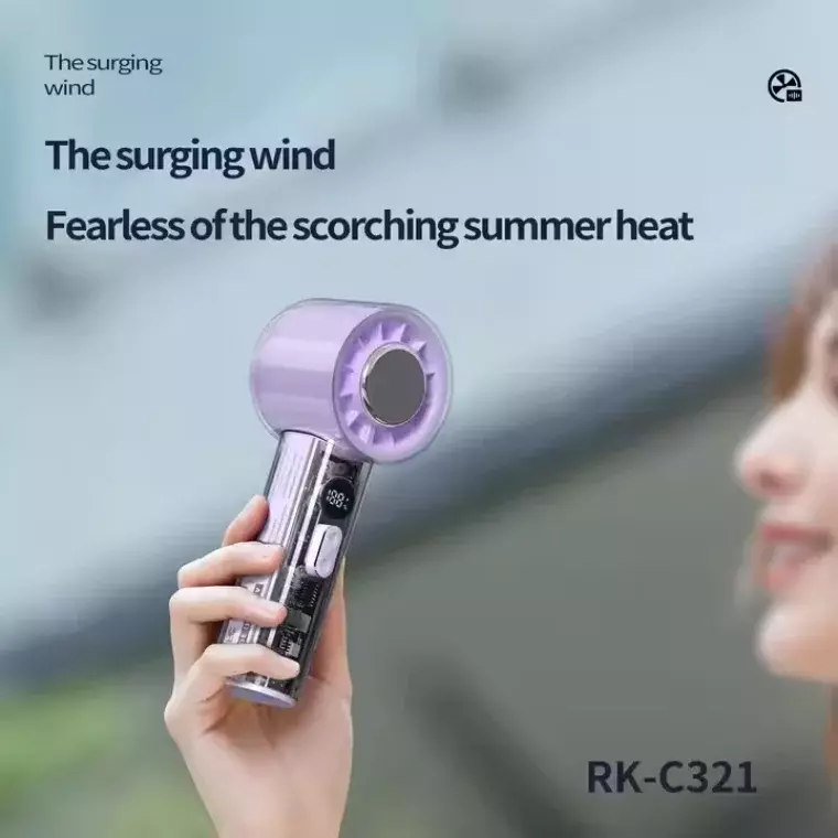 Blink Mech High Speed Folding Handheld Fan (Model;K811) #Purple