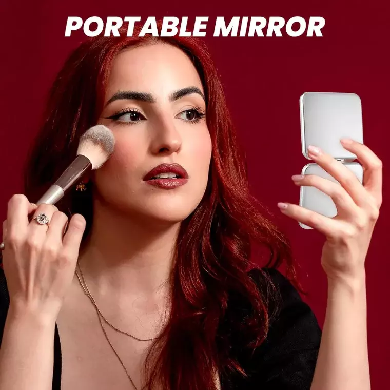 Blink Folding Pocket Portable Makeup Compact Mirror With Light