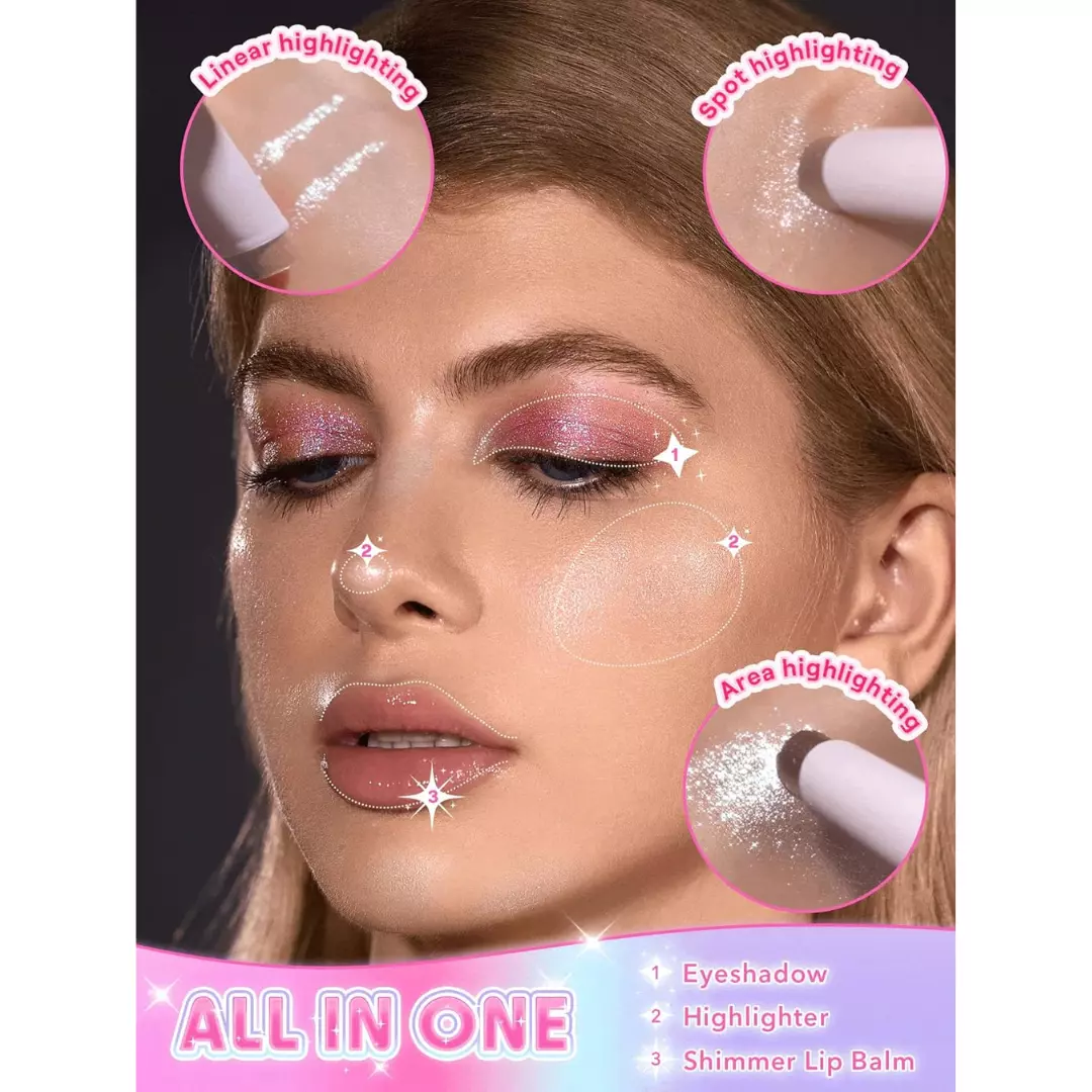 Sheglam Crystal Jelly Glaze Stick - Starlit Silver (3g)