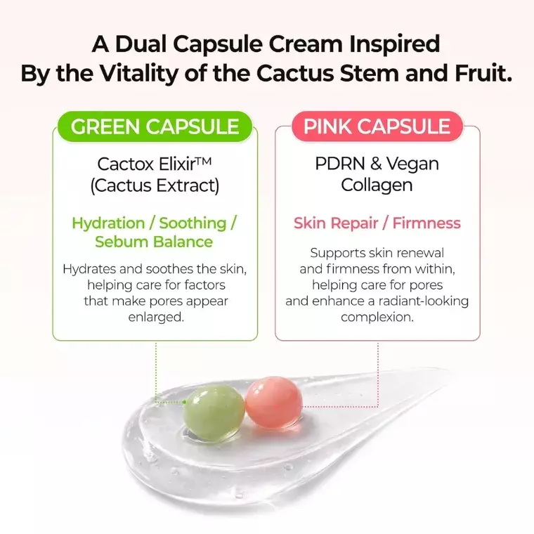 Dr. Melaxin Cactox Pore Relief Dual Capsule Cream (65gm)