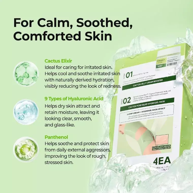 Dr. Melaxin Cactox Pore Relief Jelly Cream Hydrogel Mask (34gm)