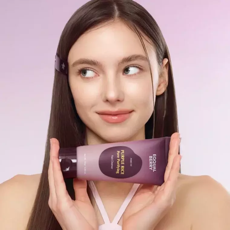 Eqqualberry Purple Rice Pore Purifying Pack Cleanser (130gm)