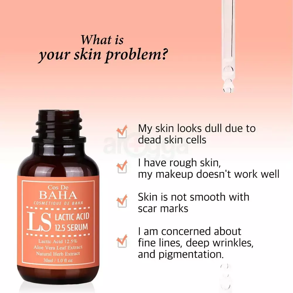 Cos De BAHA Lactic Acid 12.5% Serum 30ml