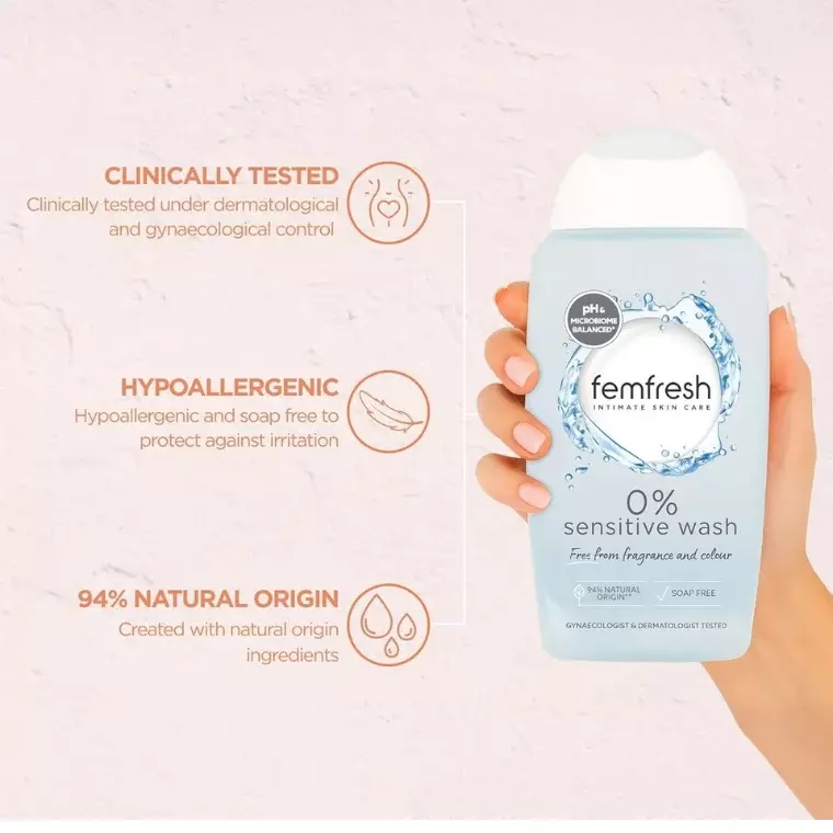 Femfresh 0% Sensitive Intimate Wash (250ml)